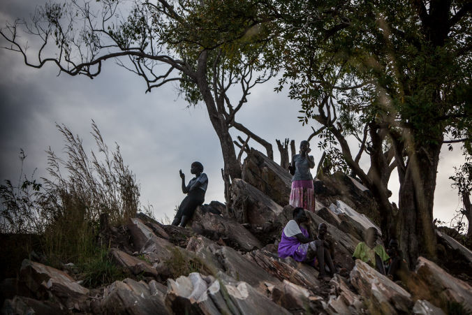 Nyumanzi settlement camp, Adjumani, Uganda. Photo by Isabel Corthier.