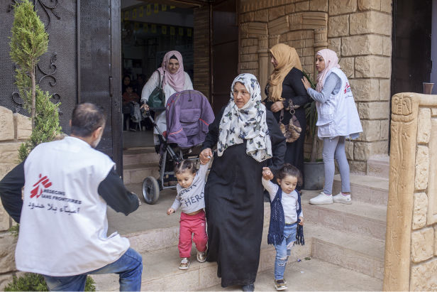 MSF clinic in the camp. Photo by Severine Sajous.